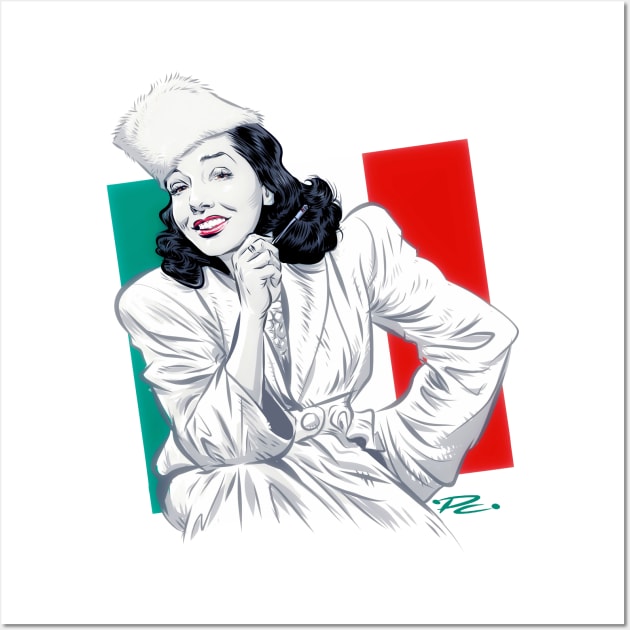 Lupe Valez - An illustration by Paul Cemmick Wall Art by PLAYDIGITAL2020